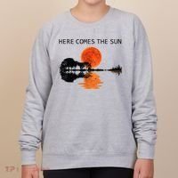 Here Comes The Sun Guitar Shadow Sunset  Women's Sweatshirt thumb 0