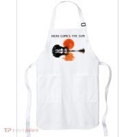 Here Comes The Sun Guitar Shadow Sunset  Apron thumb 0