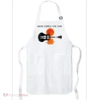 Here Comes The Sun Guitar Shadow Sunset  Apron thumb 0