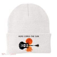 Here Comes The Sun Guitar Shadow Sunset  Beanie thumb 0