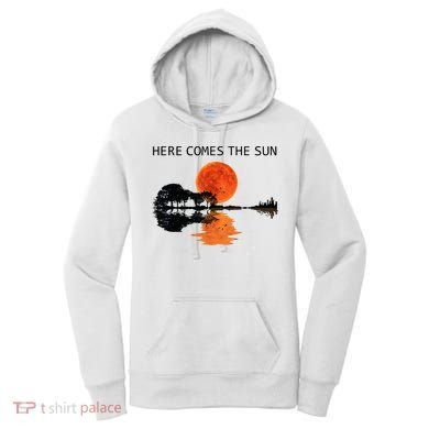 Here Comes The Sun Guitar Shadow Sunset  Women's Hoodie