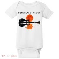 Here Comes The Sun Guitar Shadow Sunset  Baby Bodysuit thumb 0