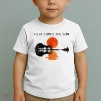 Here Comes The Sun Guitar Shadow Sunset  Toddler T-Shirt thumb 2