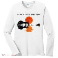Here Comes The Sun Guitar Shadow Sunset  Women's Long Sleeve Shirt thumb 0