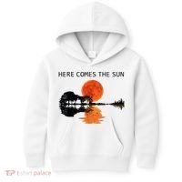 Here Comes The Sun Guitar Shadow Sunset  Kids Hoodie thumb 0