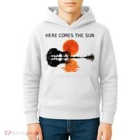 Here Comes The Sun Guitar Shadow Sunset  Kids Hoodie thumb 4