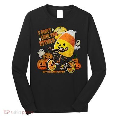 Halloween Costume Team Candy Corn I DonT Like You Either Long Sleeve Shirt