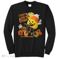 Halloween Costume Team Candy Corn I DonT Like You Either Sweatshirt thumb 0