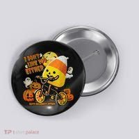 Halloween Costume Team Candy Corn I DonT Like You Either Button thumb 0