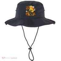 Halloween Costume Team Candy Corn I DonT Like You Either Bucket Hat thumb 0