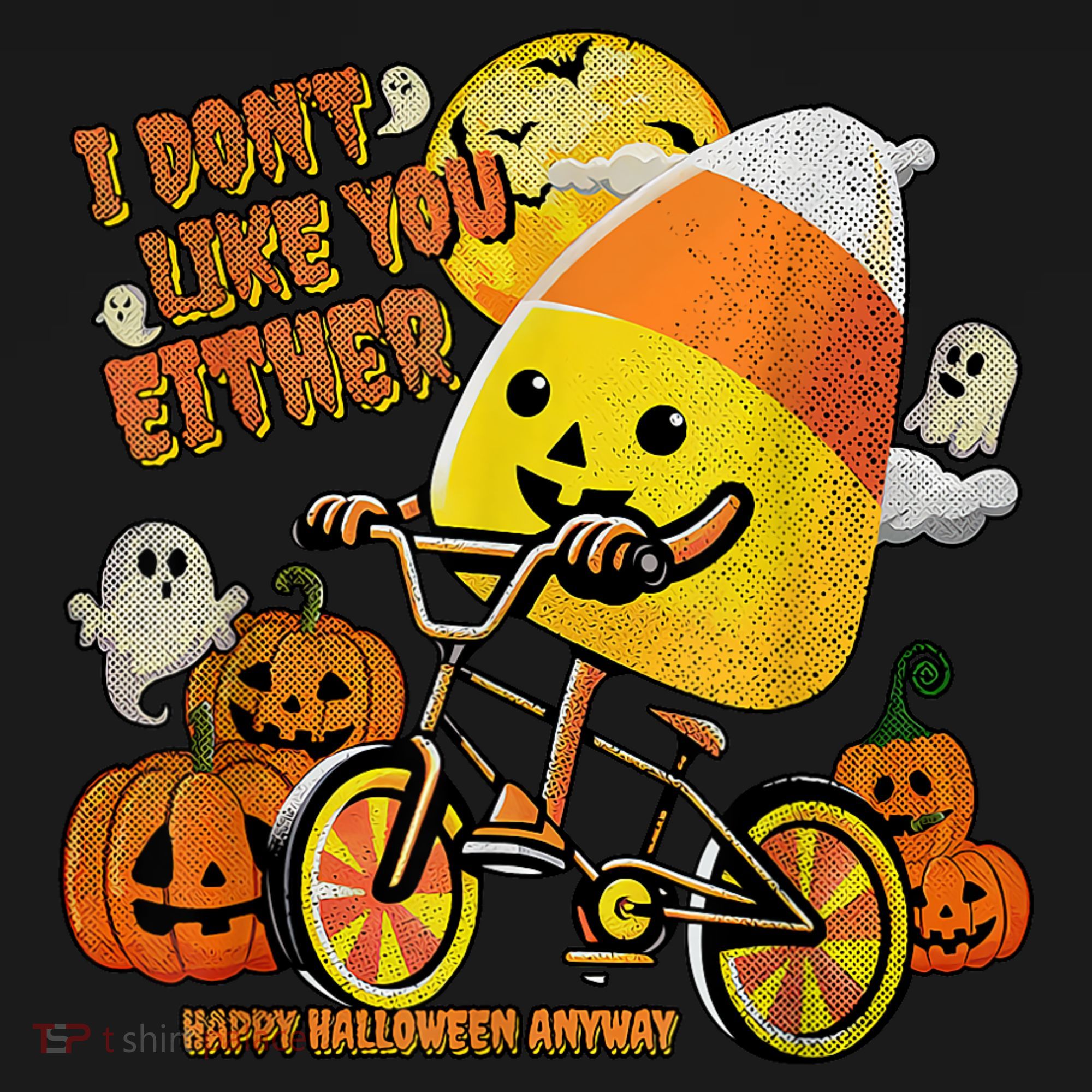 Halloween Costume Team Candy Corn I DonT Like You Either Coaster