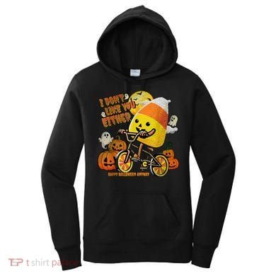 Halloween Costume Team Candy Corn I DonT Like You Either Women's Hoodie