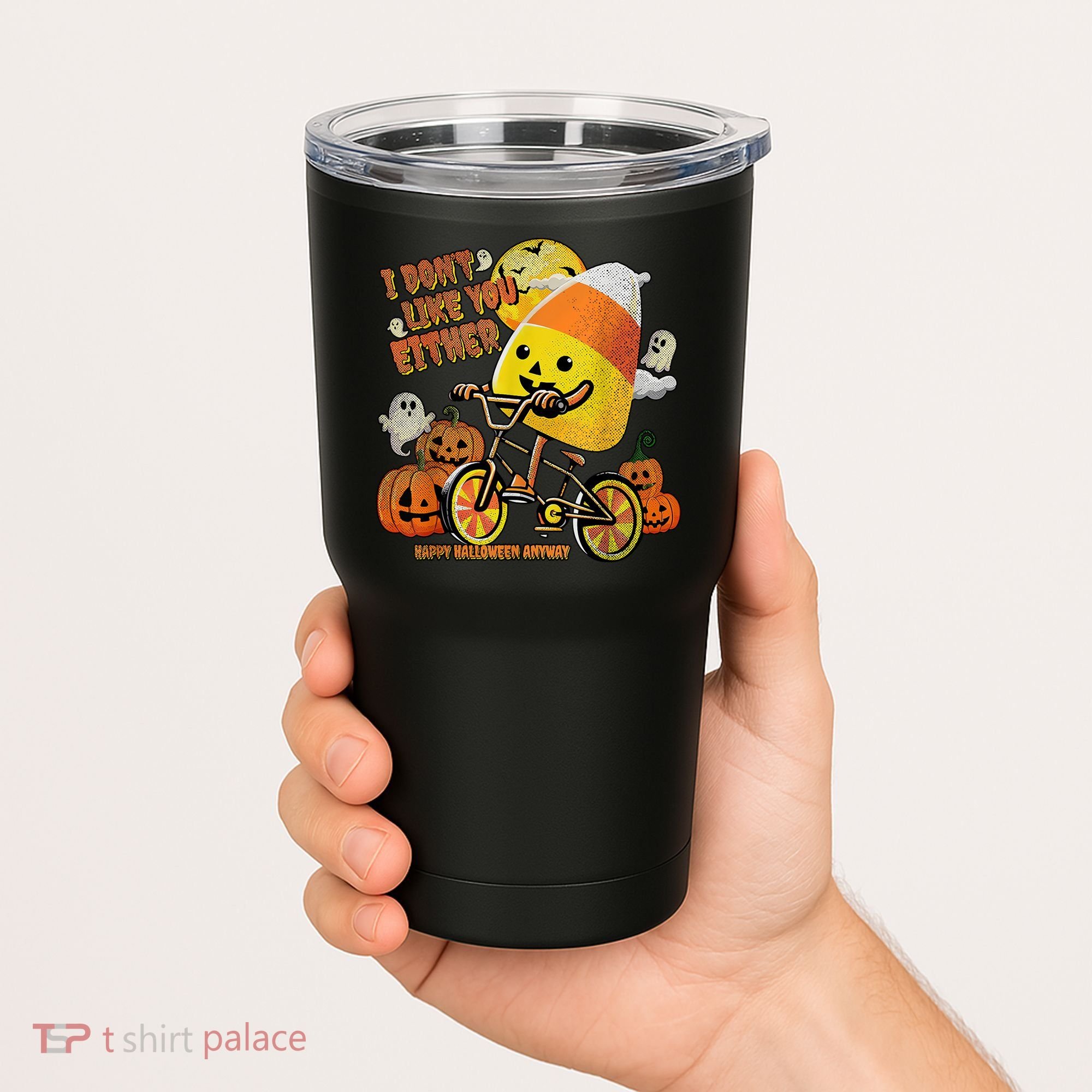 Halloween Costume Team Candy Corn I DonT Like You Either Tumbler