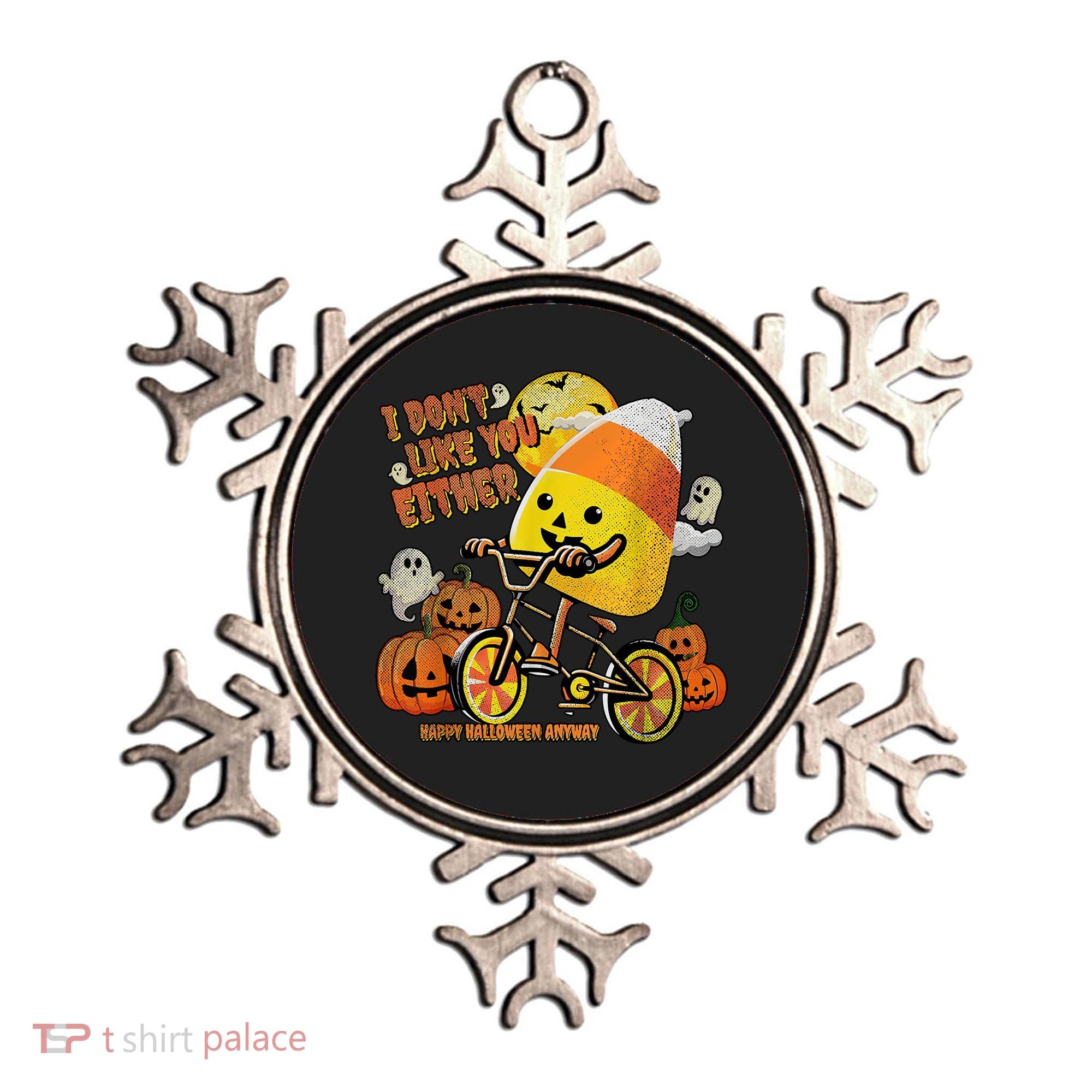 Halloween Costume Team Candy Corn I DonT Like You Either Ornament