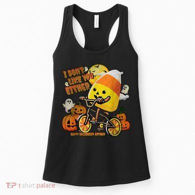 Halloween Costume Team Candy Corn I DonT Like You Either Women's Tank Top