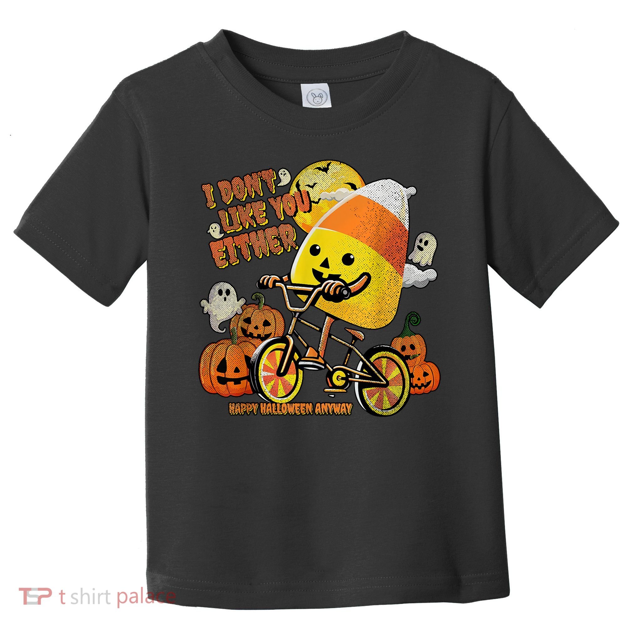 Halloween Costume Team Candy Corn I DonT Like You Either Toddler T-Shirt