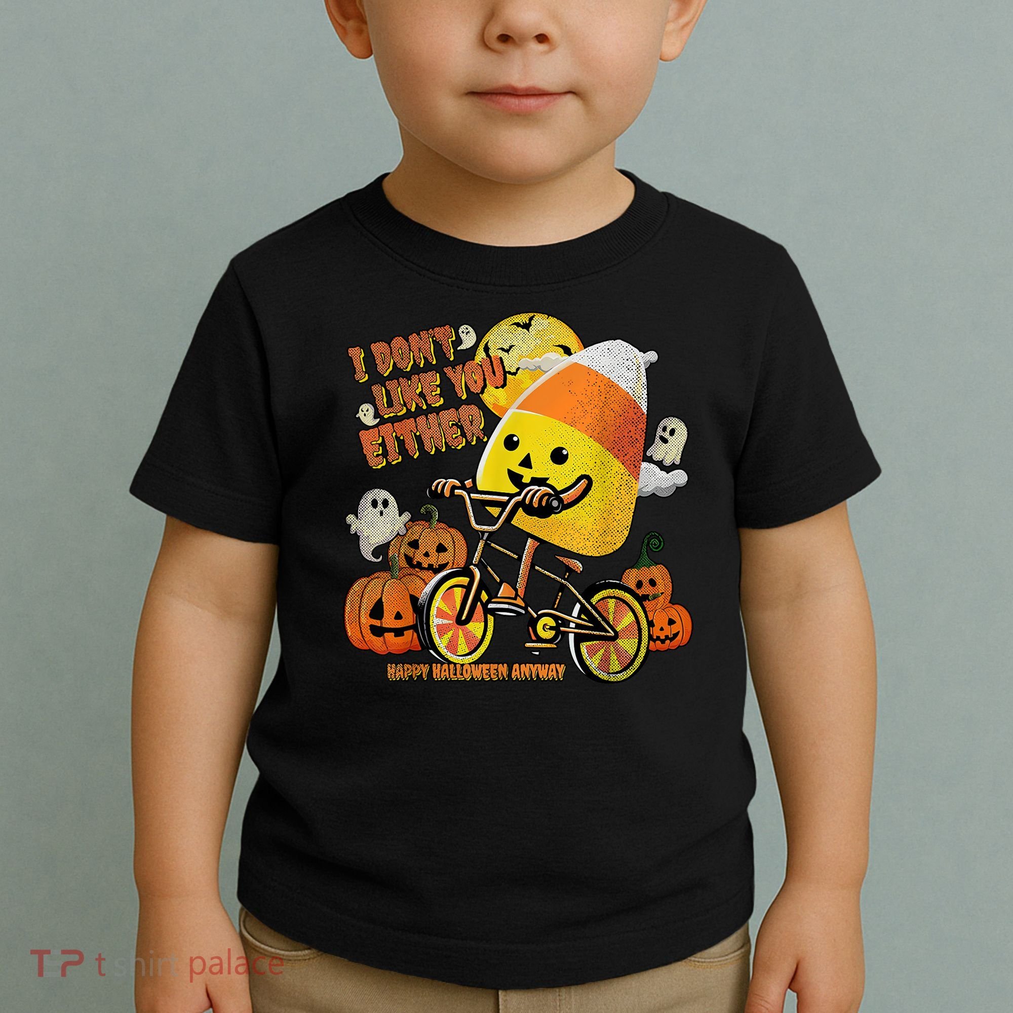 Halloween Costume Team Candy Corn I DonT Like You Either Toddler T-Shirt