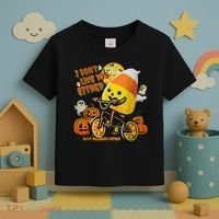 Halloween Costume Team Candy Corn I DonT Like You Either Toddler T-Shirt thumb 3