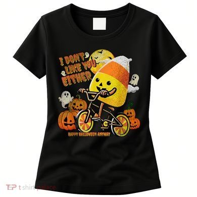 Halloween Costume Team Candy Corn I DonT Like You Either Women's T-Shirt