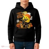 Halloween Costume Team Candy Corn I DonT Like You Either Kids Hoodie thumb 4