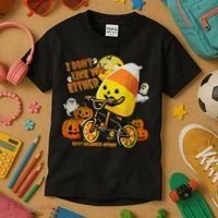 Halloween Costume Team Candy Corn I DonT Like You Either Kids T-Shirt thumb 3