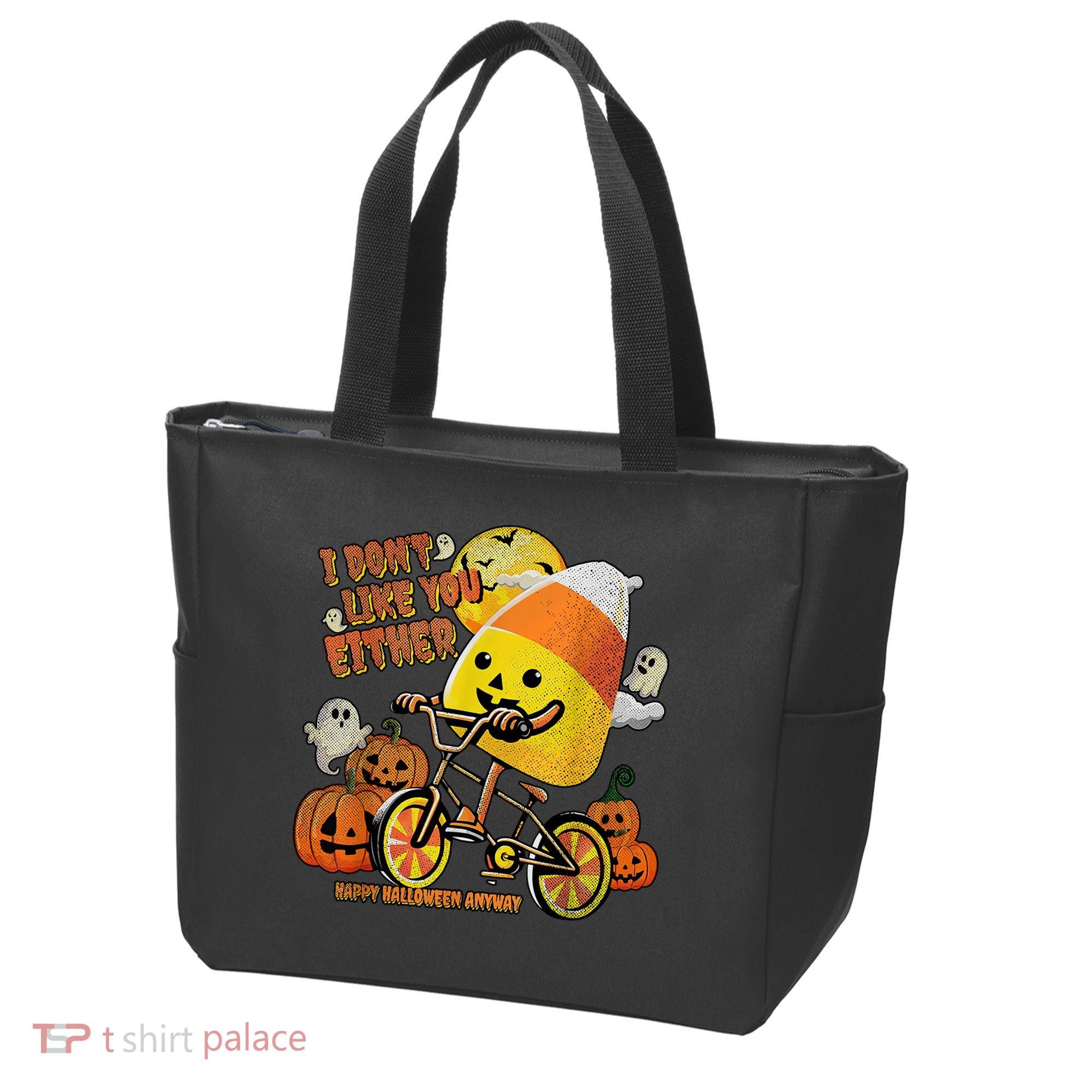Halloween Costume Team Candy Corn I DonT Like You Either Tote Bag