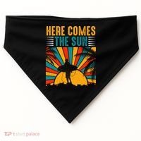Here Comes The Sun | Surfing Summer Surf Surfer Gift USA-Made Doggie Bandana thumb 0