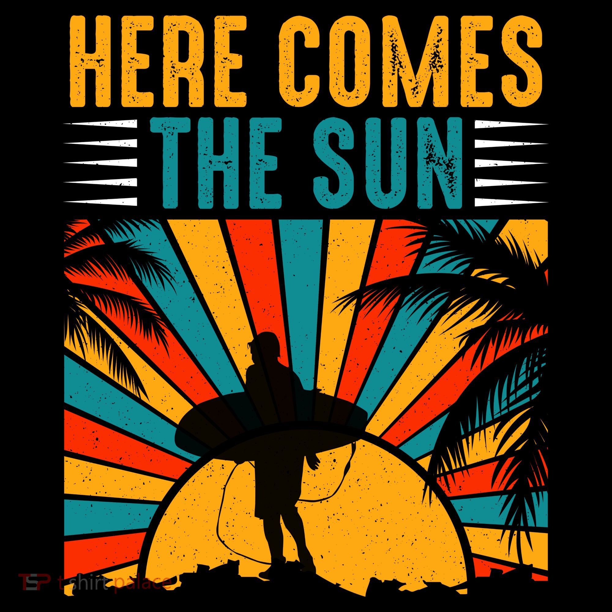 Here Comes The Sun | Surfing Summer Surf Surfer Gift Women's Hoodie