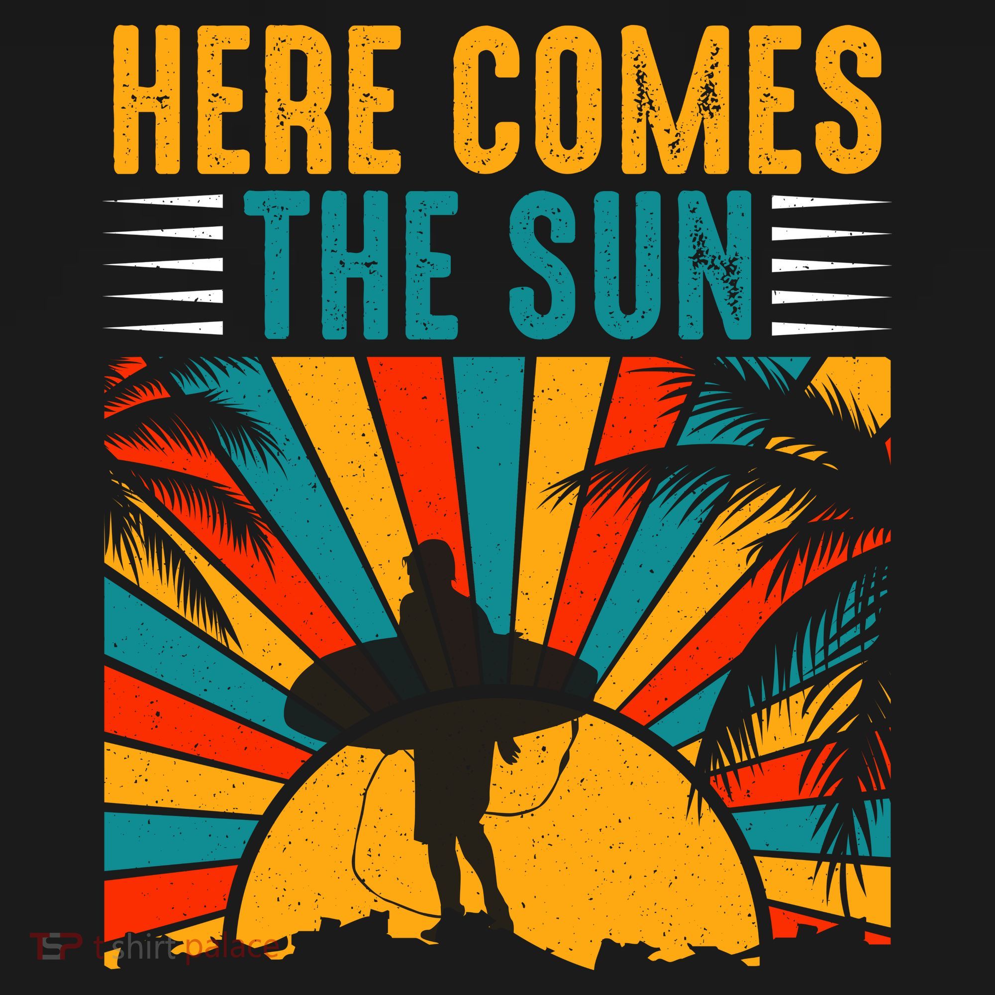Here Comes The Sun | Surfing Summer Surf Surfer Gift Mousepad