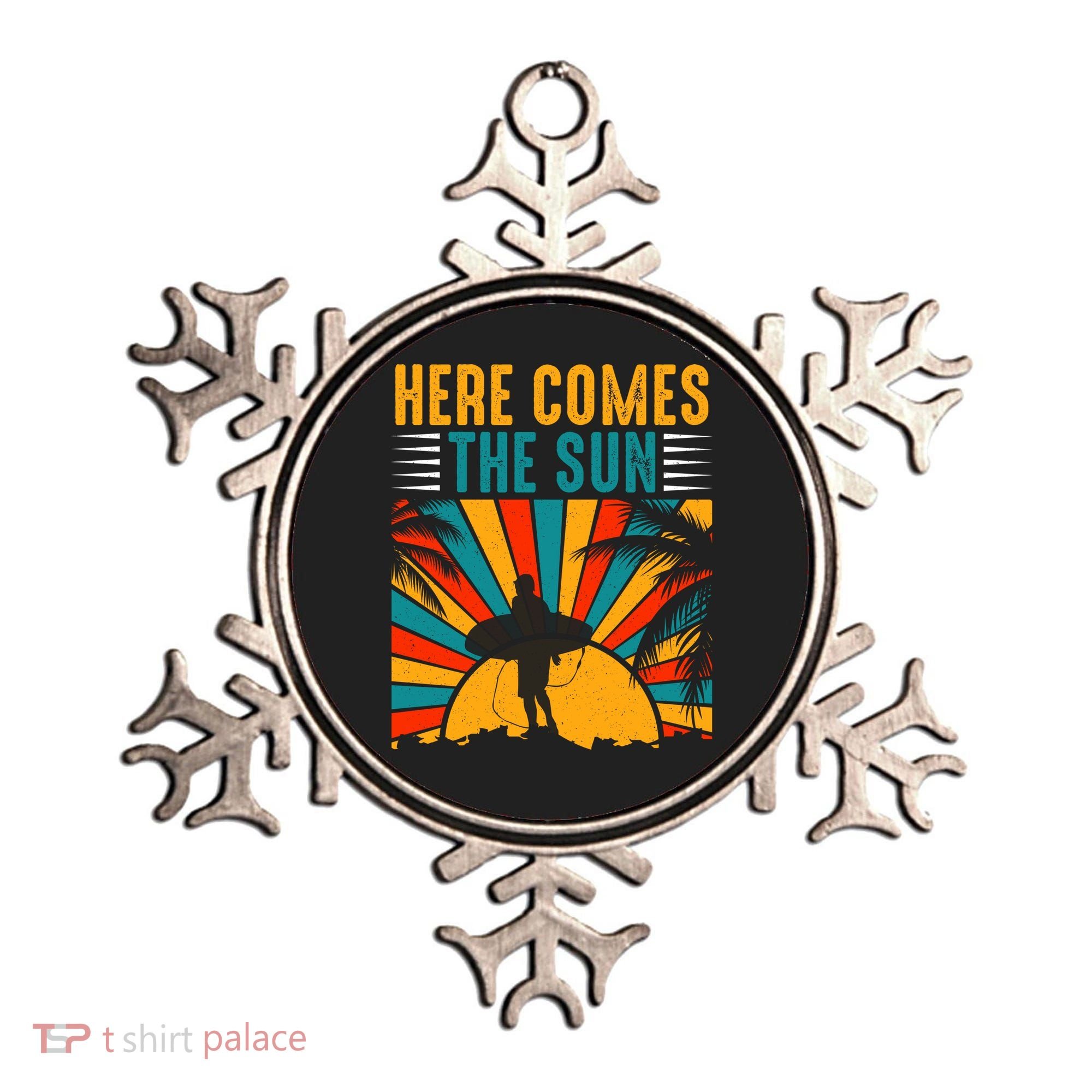 Here Comes The Sun | Surfing Summer Surf Surfer Gift Ornament