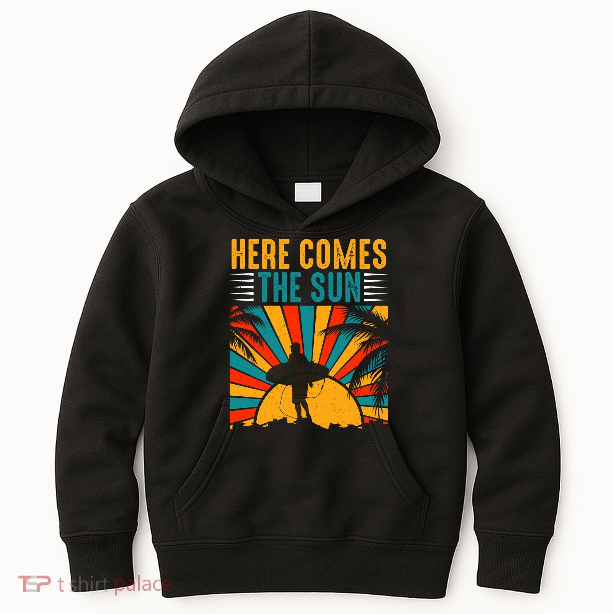Here Comes The Sun | Surfing Summer Surf Surfer Gift Kids Hoodie