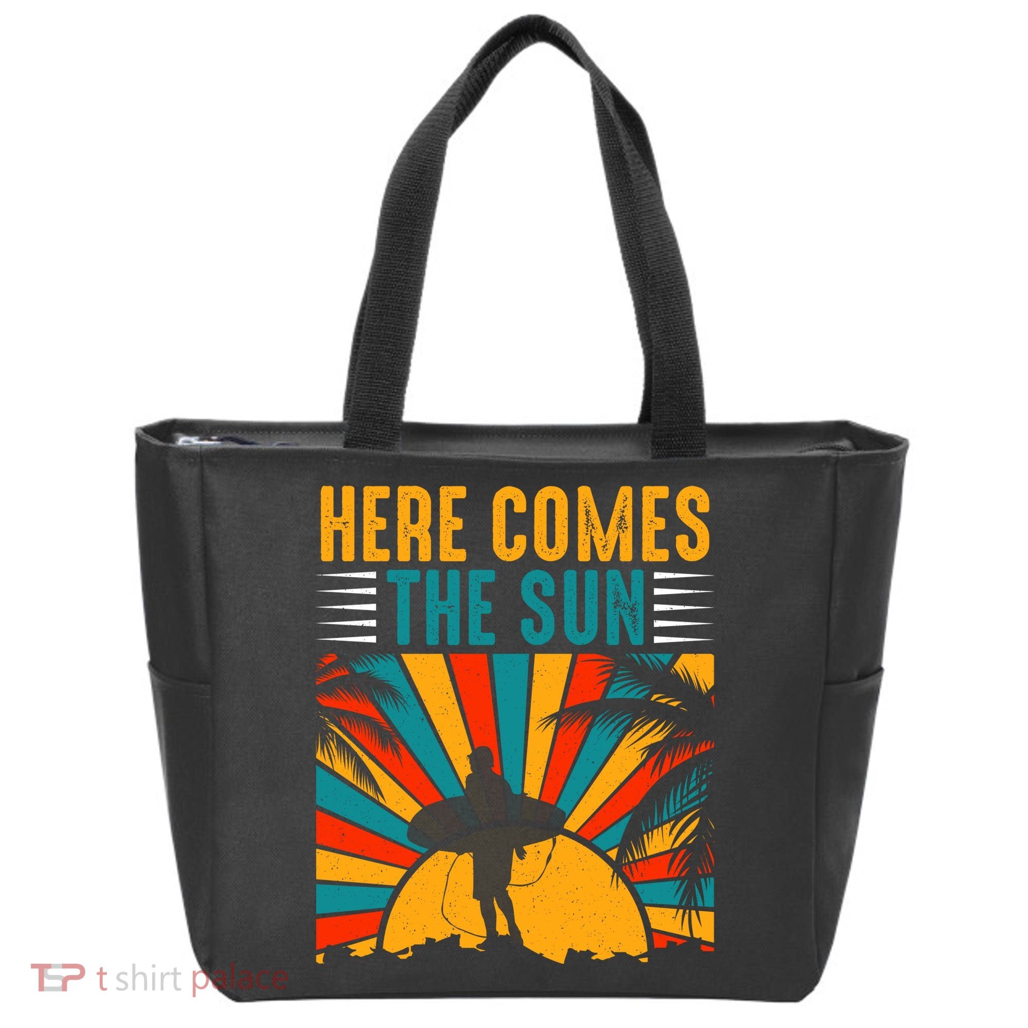 Here Comes The Sun | Surfing Summer Surf Surfer Gift Tote Bag