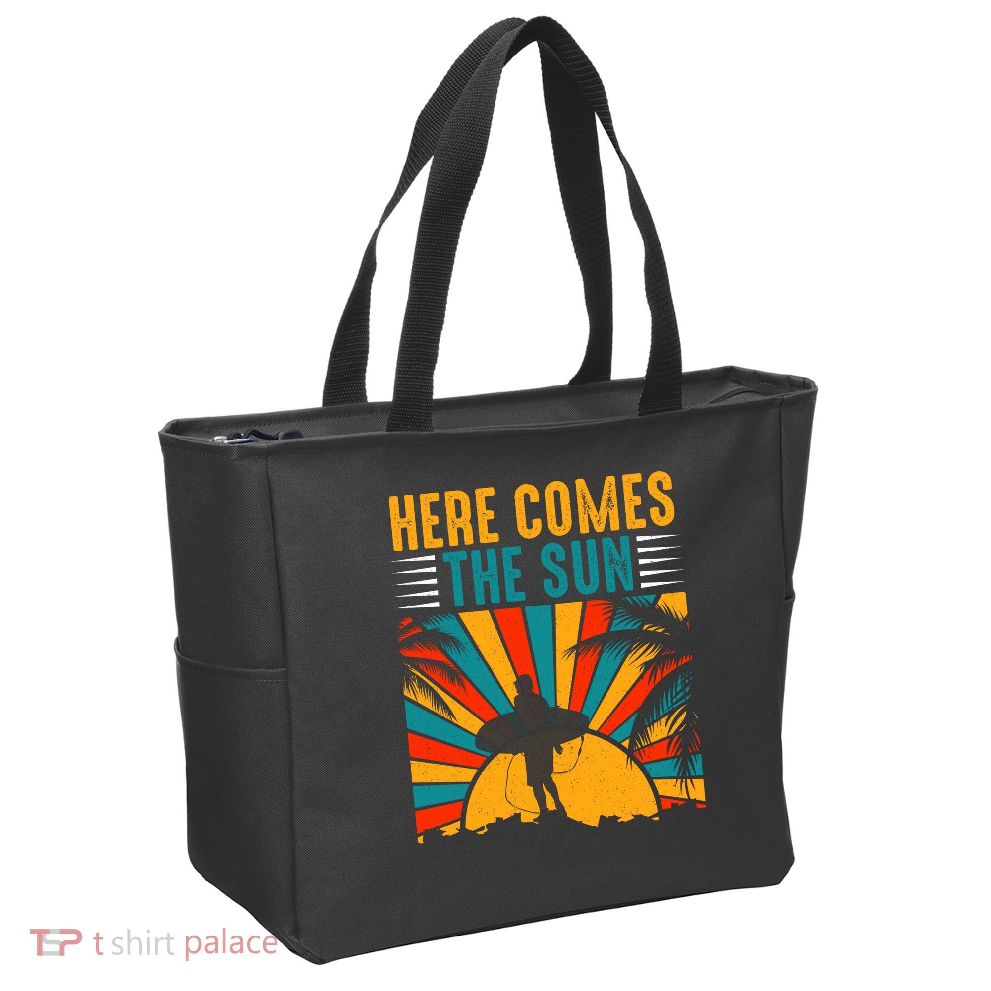 Here Comes The Sun | Surfing Summer Surf Surfer Gift Tote Bag