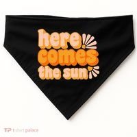 Here Comes The Sun Summer Vibes USA-Made Doggie Bandana thumb 0