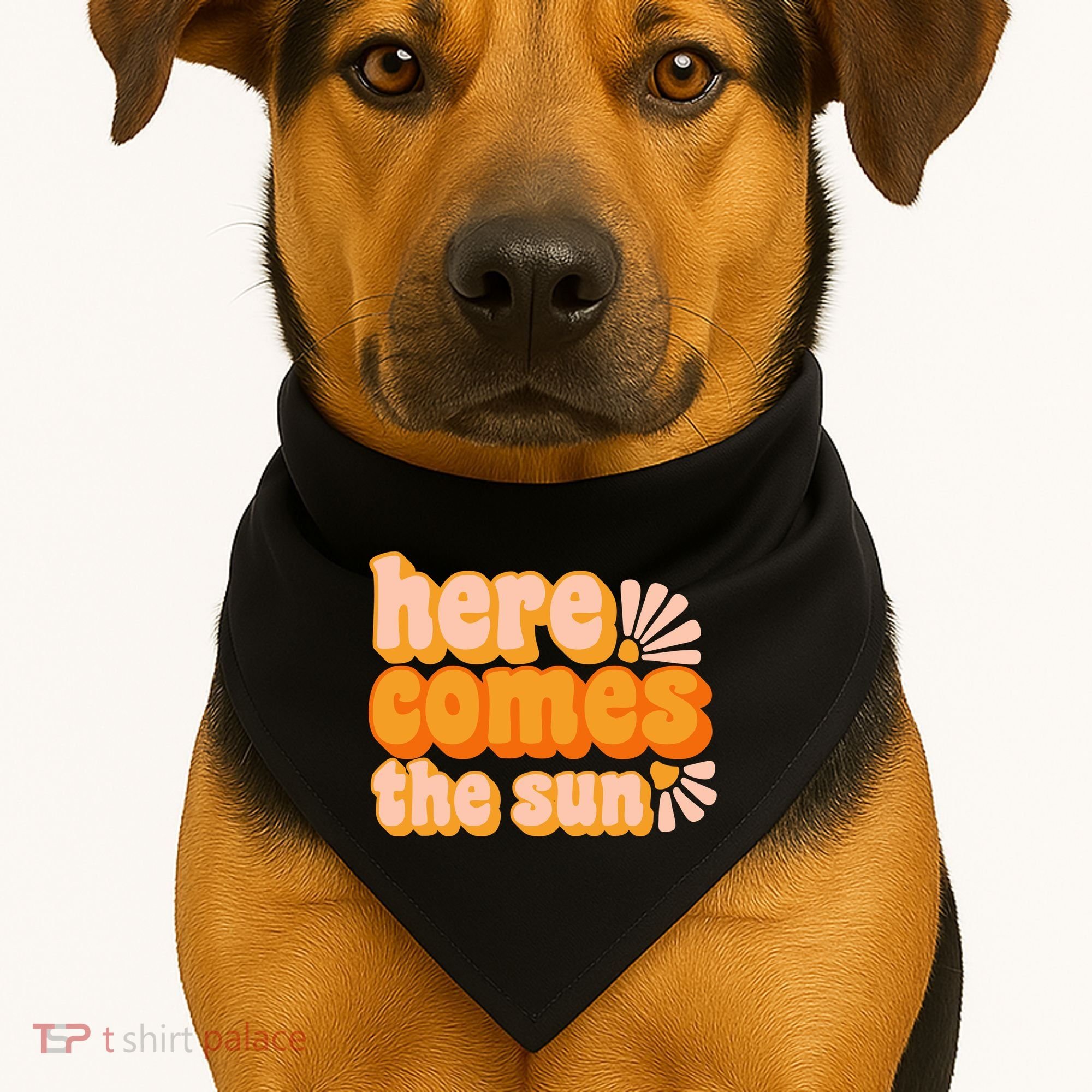 Here Comes The Sun Summer Vibes USA-Made Doggie Bandana