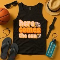 Here Comes The Sun Summer Vibes Tank Top thumb 4