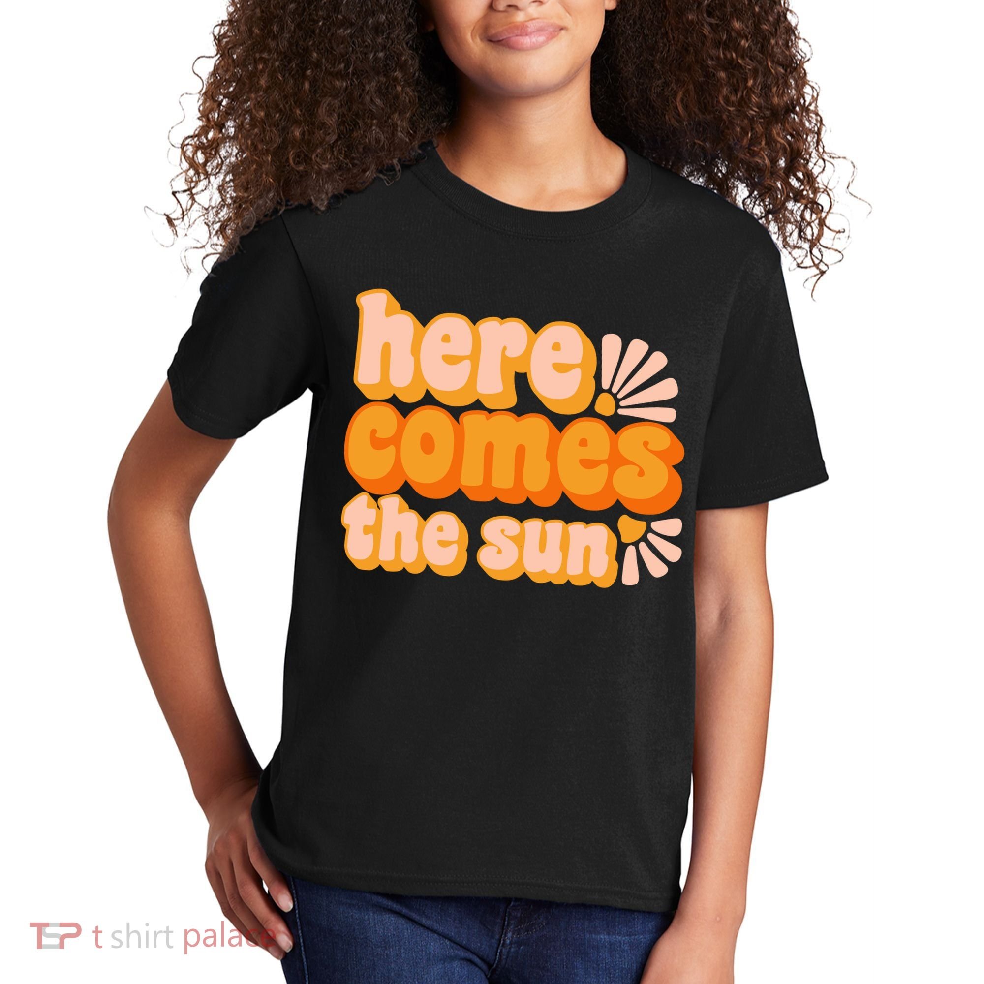 Here Comes The Sun Summer Vibes Kids T-Shirt