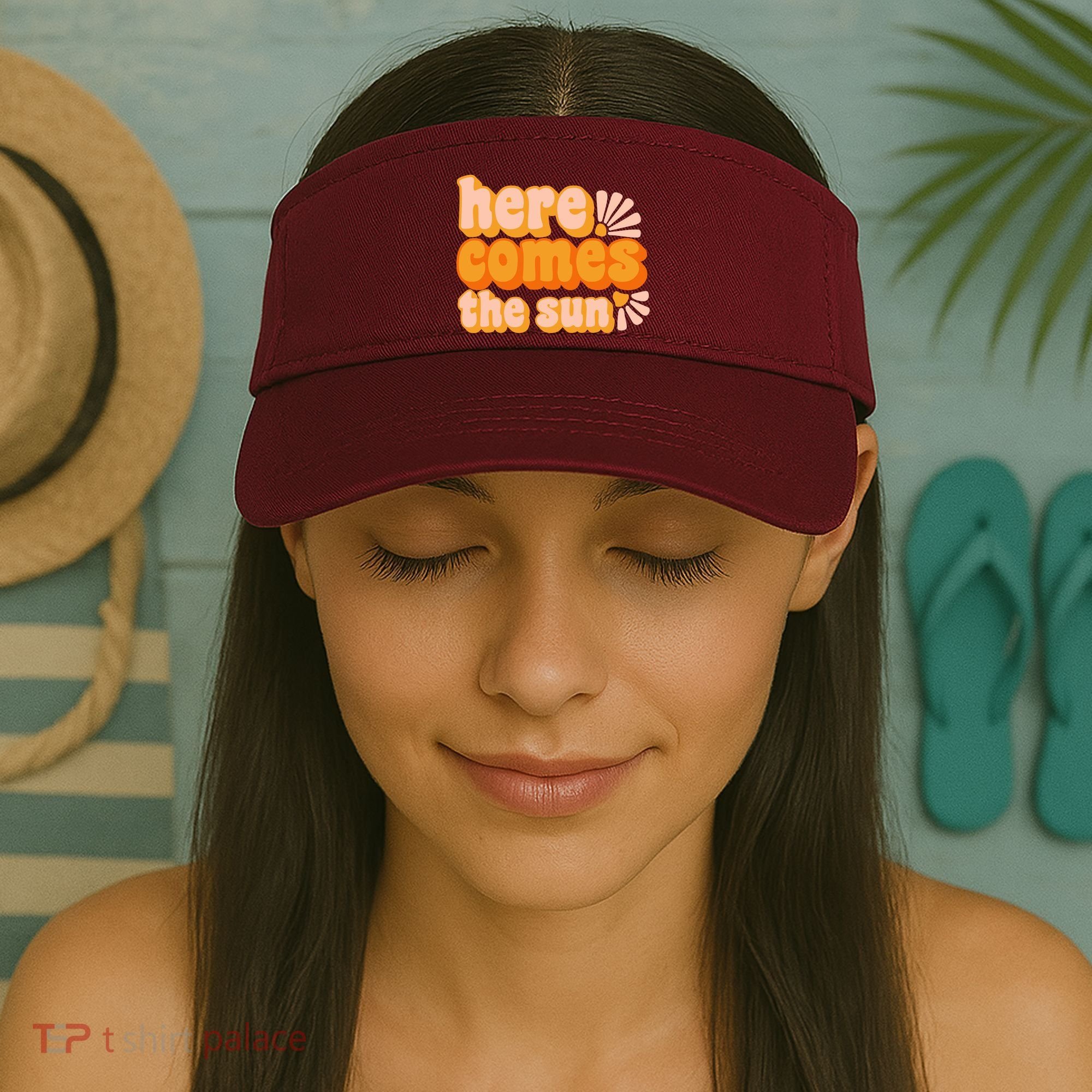 Here Comes The Sun Summer Vibes Visor