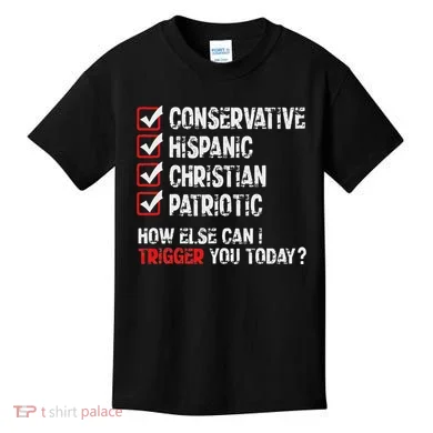 Hispanic Conservative Trigger Kids T-Shirt