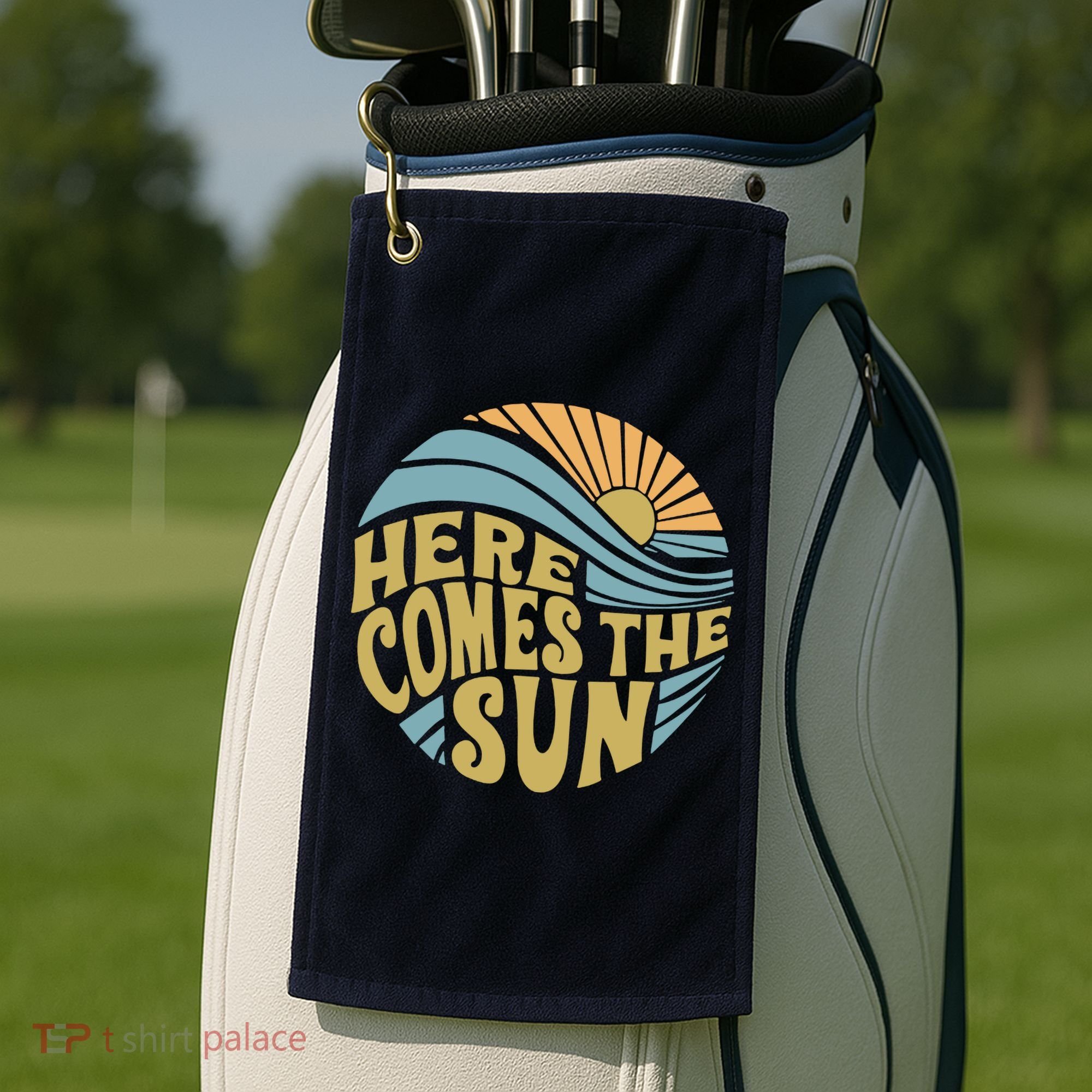 Here Comes The Sun Golf Towel