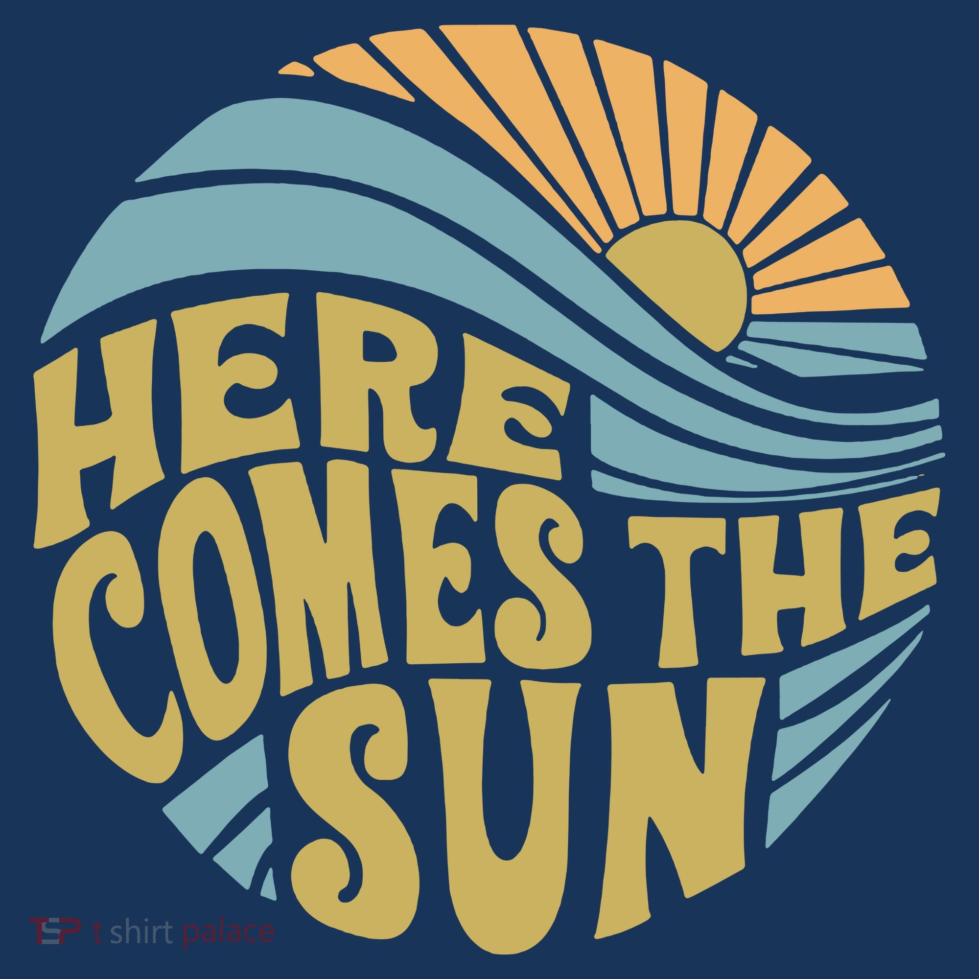 Here Comes The Sun Golf Towel