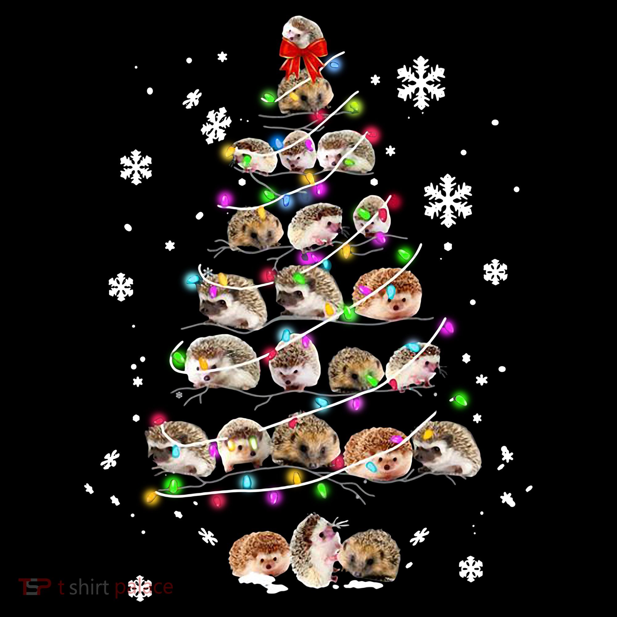 Hedgehog Christmas Tree Backpack