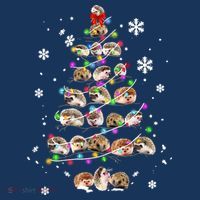 Hedgehog Christmas Tree Women's Sweatshirt thumb 2