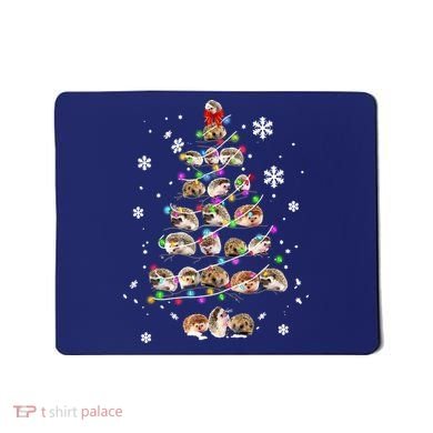 Hedgehog Christmas Tree Mousepad