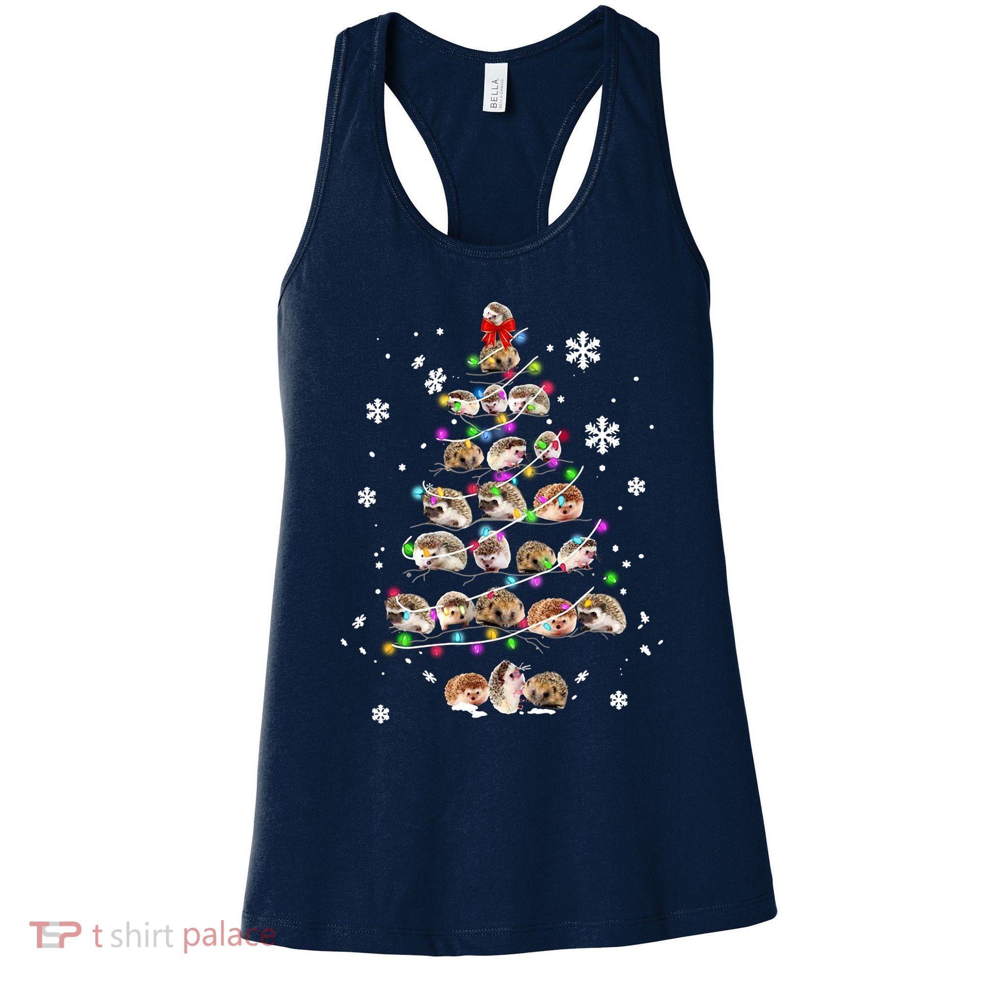 Hedgehog Christmas Tree Women's Tank Top