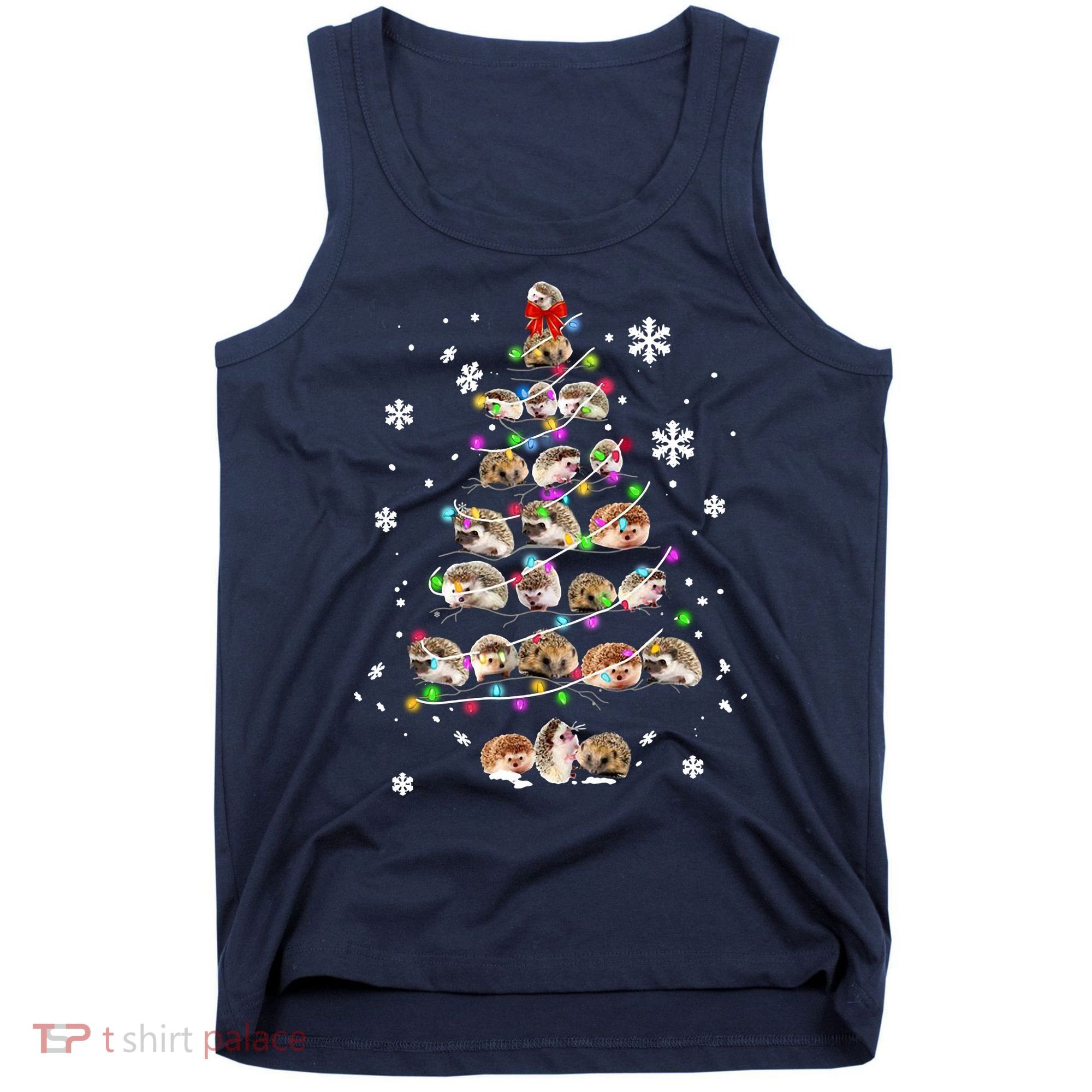 Hedgehog Christmas Tree Tank Top