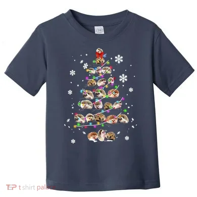 Hedgehog Christmas Tree Toddler T-Shirt