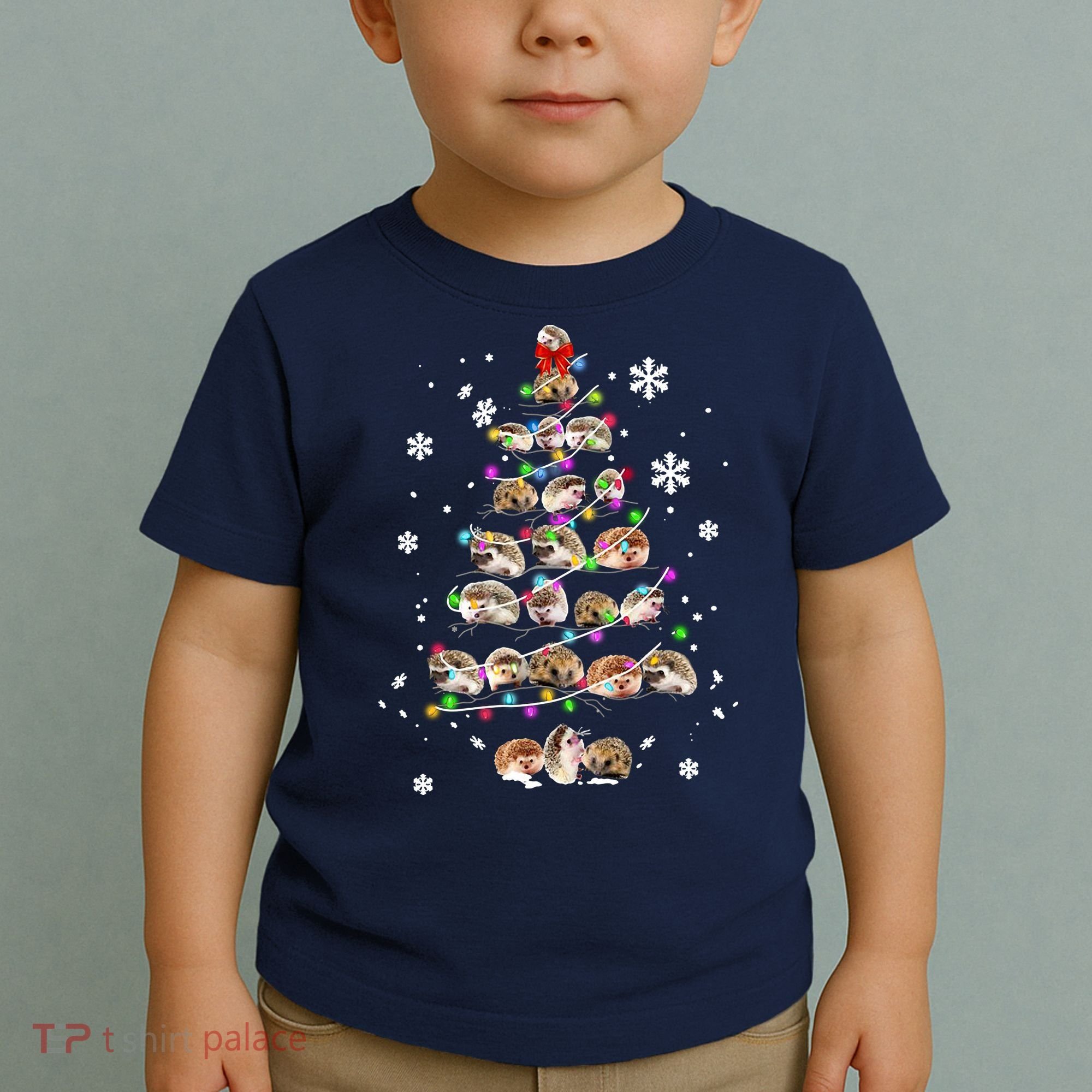 Hedgehog Christmas Tree Toddler T-Shirt