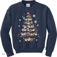 Hedgehog Christmas Tree Kids Sweatshirt thumb 0