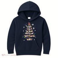 Hedgehog Christmas Tree Kids Hoodie thumb 0